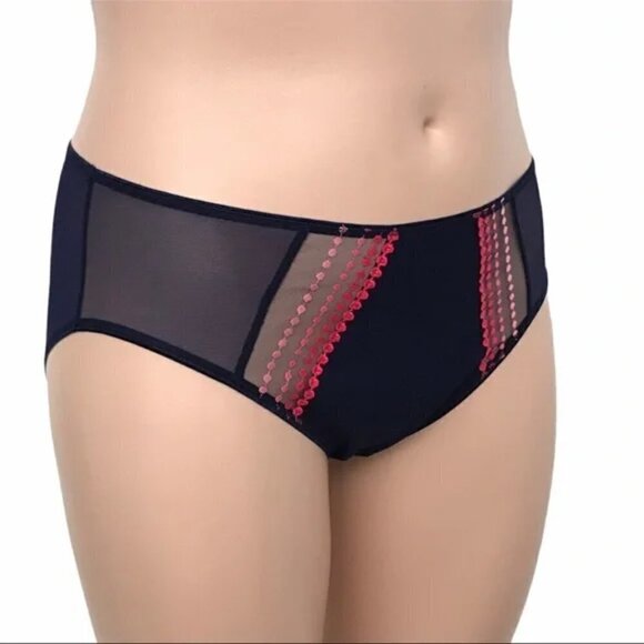 Elomi Matilda Navy Brief Panty 4X EL8905 - Picture 2 of 9